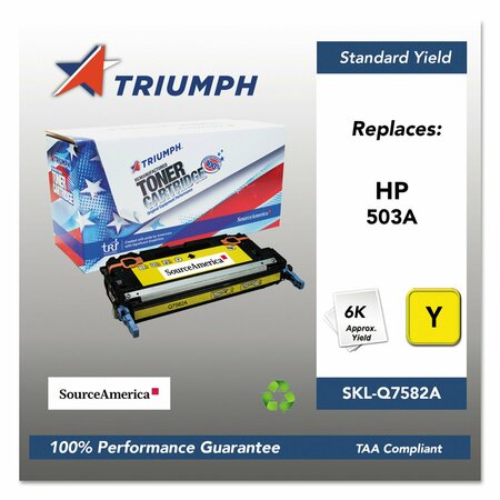 TRIUMPH Remanufactured Q7582A 503A Toner, 6,000 Page-Yield, Yellow 751000NSH0304 SKL-Q7582A